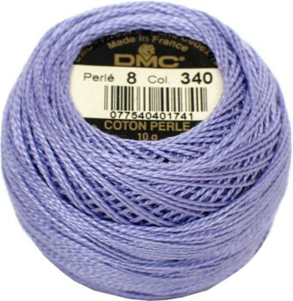 DMC Size 8 Perle Cotton Thread | 340 Md Blue Violet