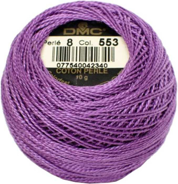 DMC Size 8 Perle Cotton Thread | 553 Violet | Size 8