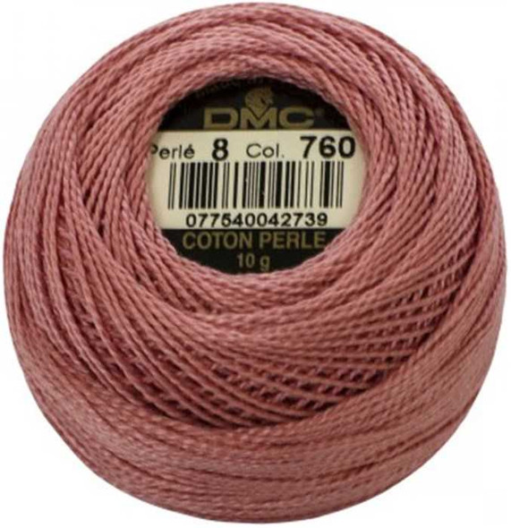 DMC Size 8 Perle Cotton Thread | 760 Salmon