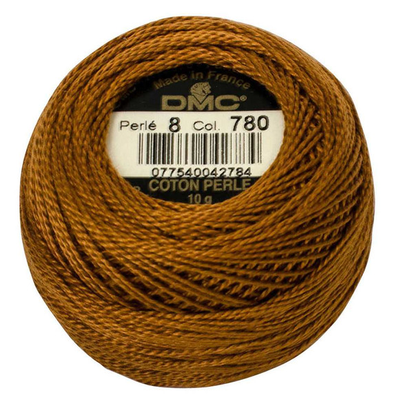 DMC Size 8 Perle Cotton Thread | 780 Ul V Dk Topaz | Size 8