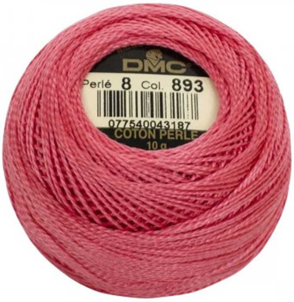 DMC Size 8 Perle Cotton Thread | 893 Light Carnation | Size 8