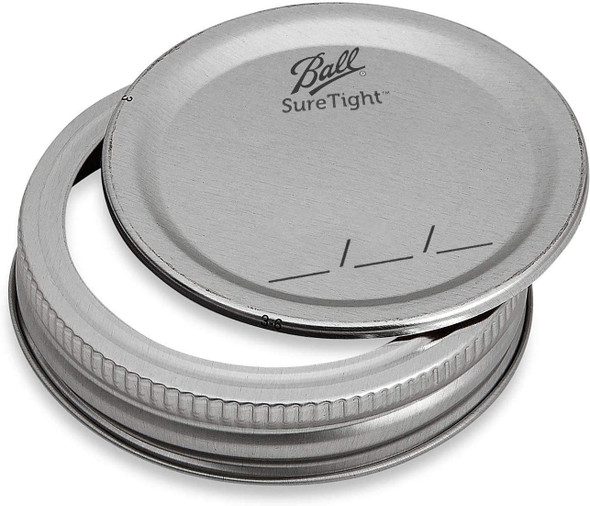 12 pcs Ball Wide Mouth Jar Lids - Disc Lids and Ring Bands