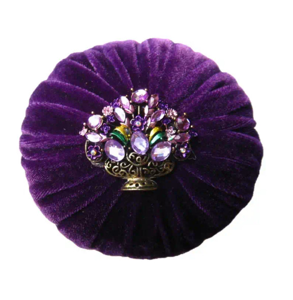 4" Purple Emery Pincushion - 1 lb Emery Sand | Crafts Supplies, Sewing Notions