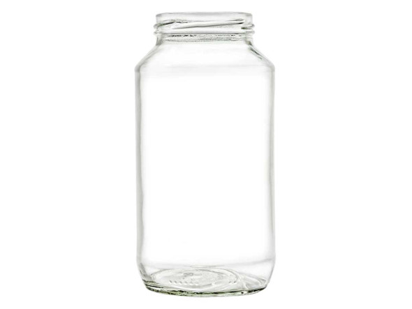 Set of 8, 24 oz Glass Pasta Jars with 63TW Lug Lids – Versatile & Stylish Food Storage Solution