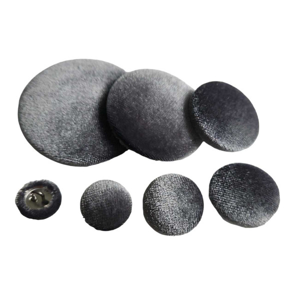 Gray Velvet Button | Velvet Buttons