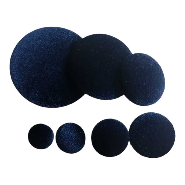 Navy Blue Velvet Button | Velvet Buttons