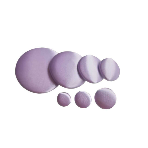 Lilac Satin Button