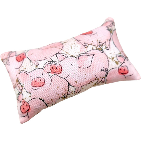 Turkish Emery Sand filled abrasive pincushion with cute pig drawings on it