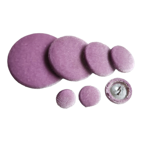 Lavender Velvet Button