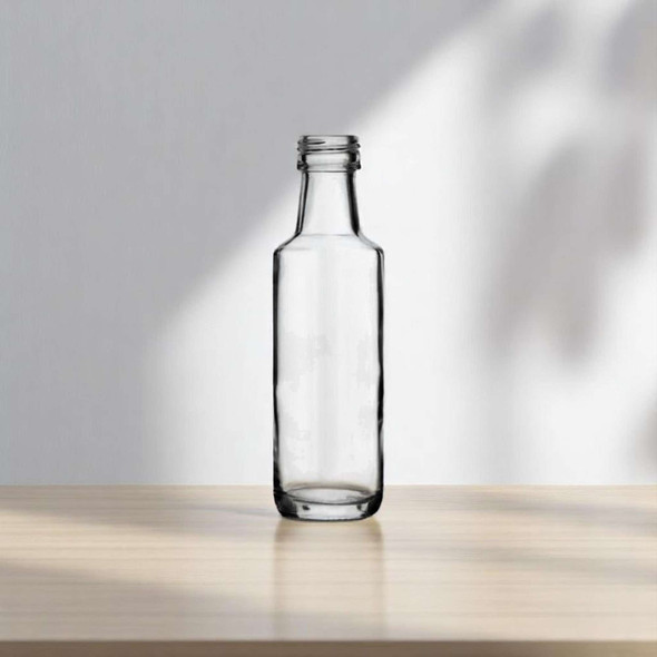100ml Clear Dorica Bottle AKA Glass Aceite Round Olive Oil Bottle - 24mm TE Finish