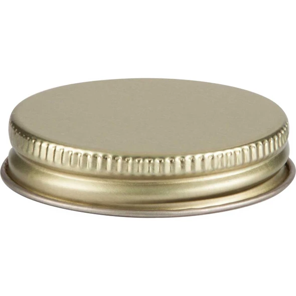 48/400 Gold Continuous Metal Cap with Plastisol Liner