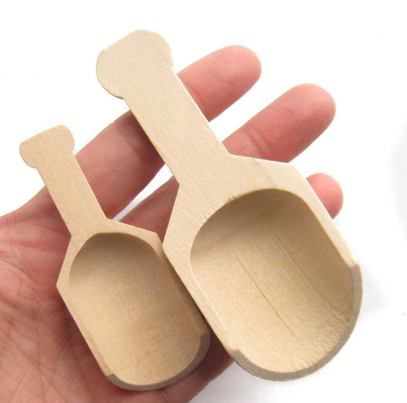 3" Wood Scoops