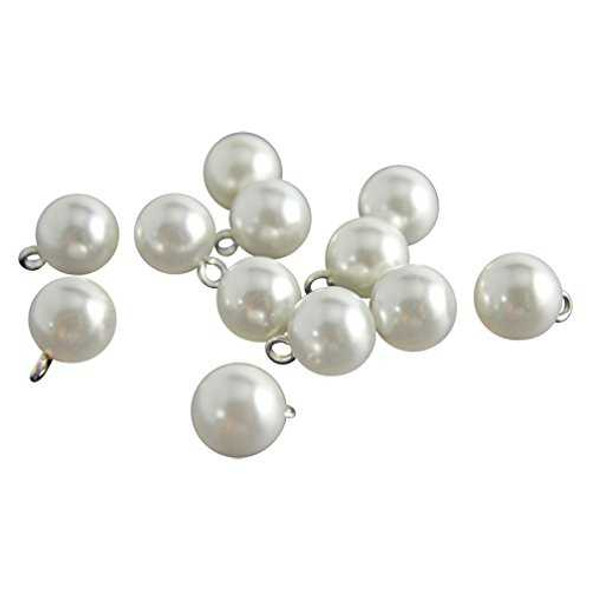 White Pearl Button - Full Ball - 3/8 in | Pearl Buttons