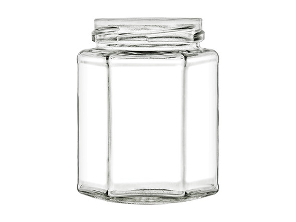 9 oz Hexagon Glass Jar with Lid (270 ml) | Jars
