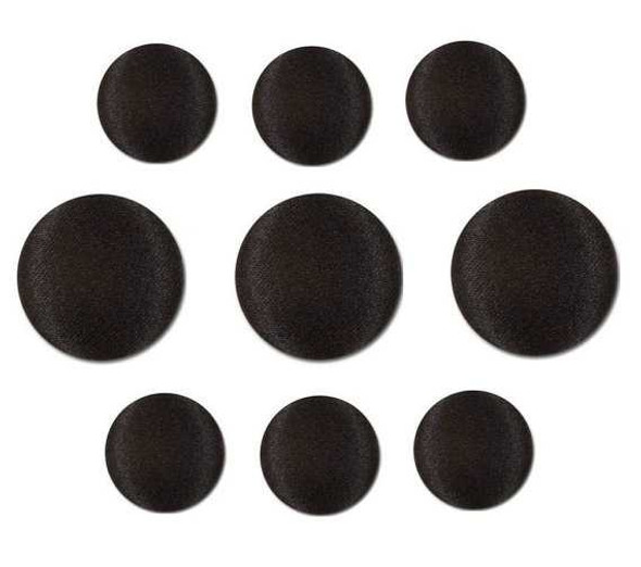 Black Tuxedo Buttons - 3 Large and 6 Small | Buttons