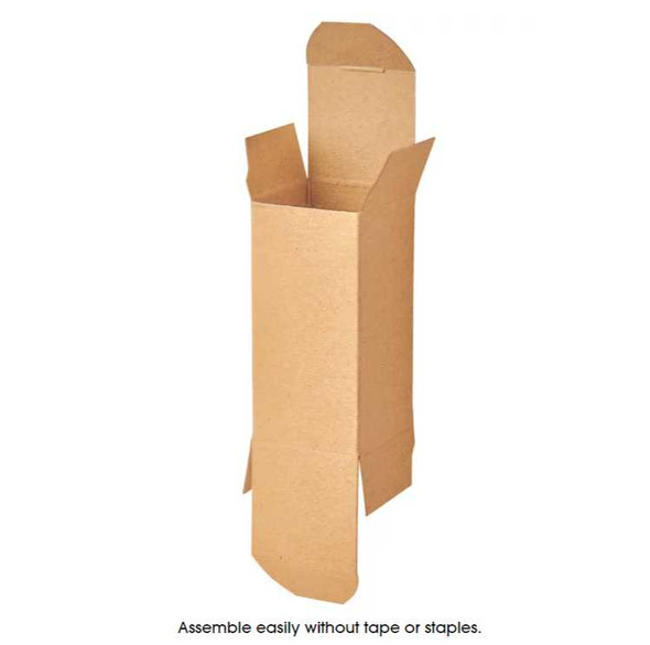 Reverse Tuck Cartons - Kraft, 1 1⁄2 x 1 1⁄2 x 3" - 25 pcs