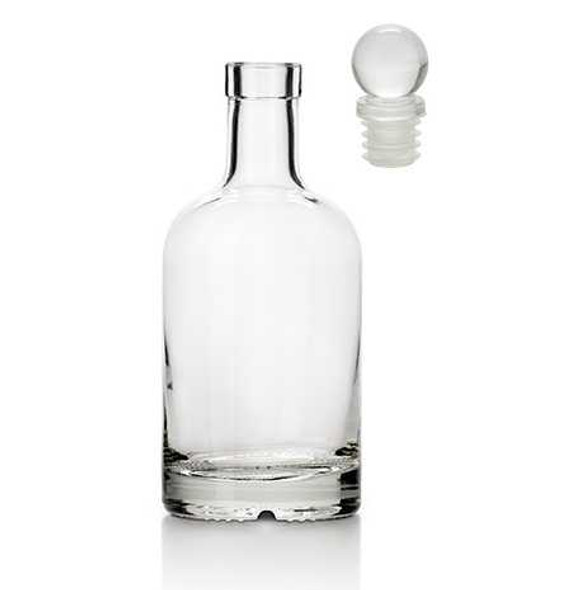 375 ml, 12 oz Nordic Liquor Bottle with Glass Stoppers | Bottles