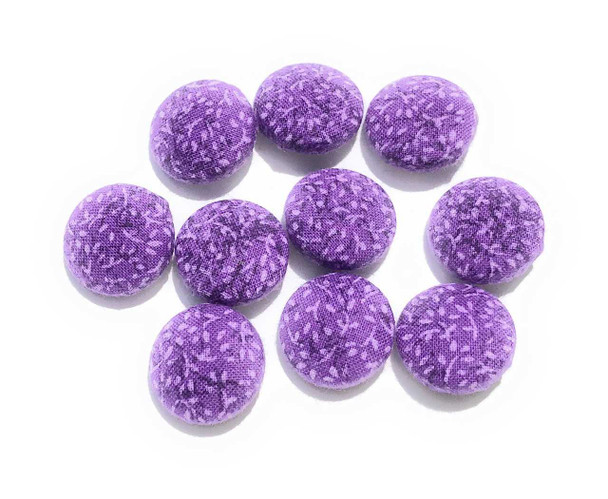 Purple Leaves Cotton Button | Buttons