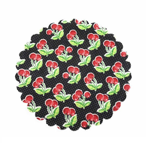 12 pcs Cherry Jar Cover with Ties - Straight Sided | Jars