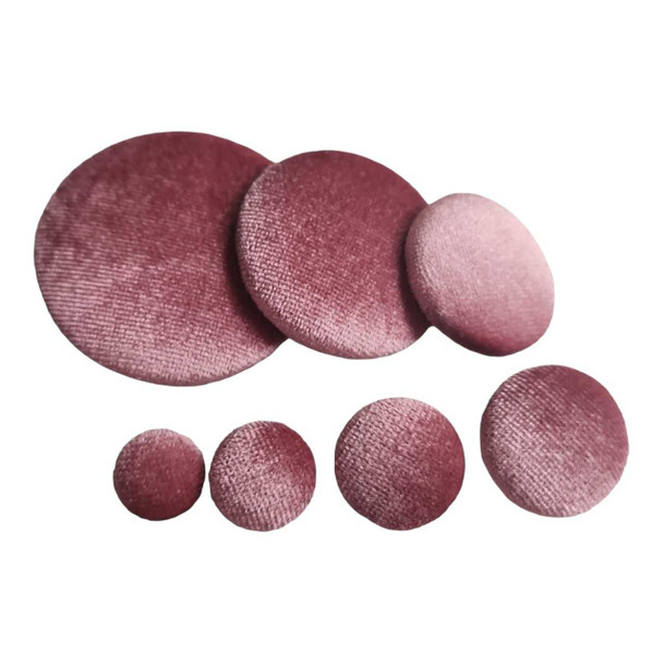 Mauve Pink Velvet Button | Velvet Buttons