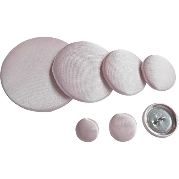 Very Pale Pink Satin Button | Silk Satin Buttons