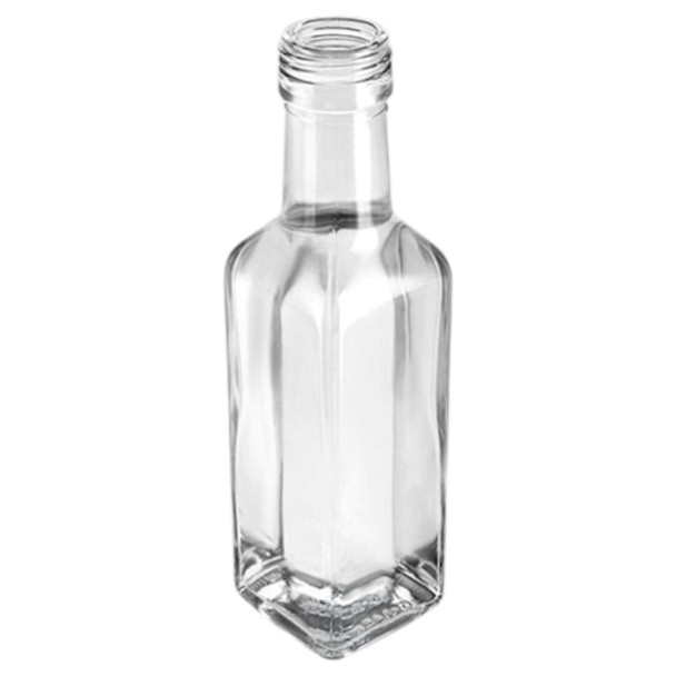 100 ml Square Liquor Glass bottle with Ca