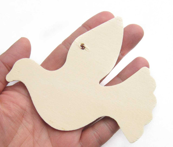 Unfinished Wooden Dove Gift Tag | Gift Tags