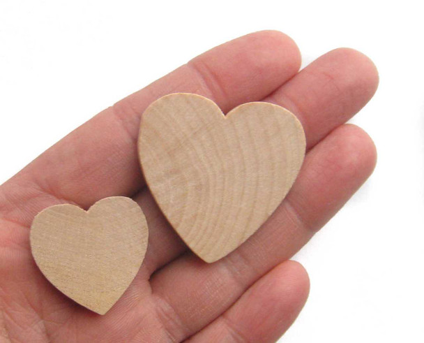 25 pcs Wooden Heart Cutout Shapes | Beading & Jewelry Making