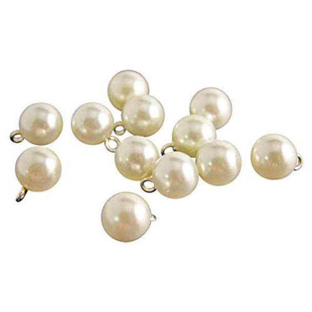 Ivory Pearl Buttons - Full Ball - 1/2 in | Pearl Buttons