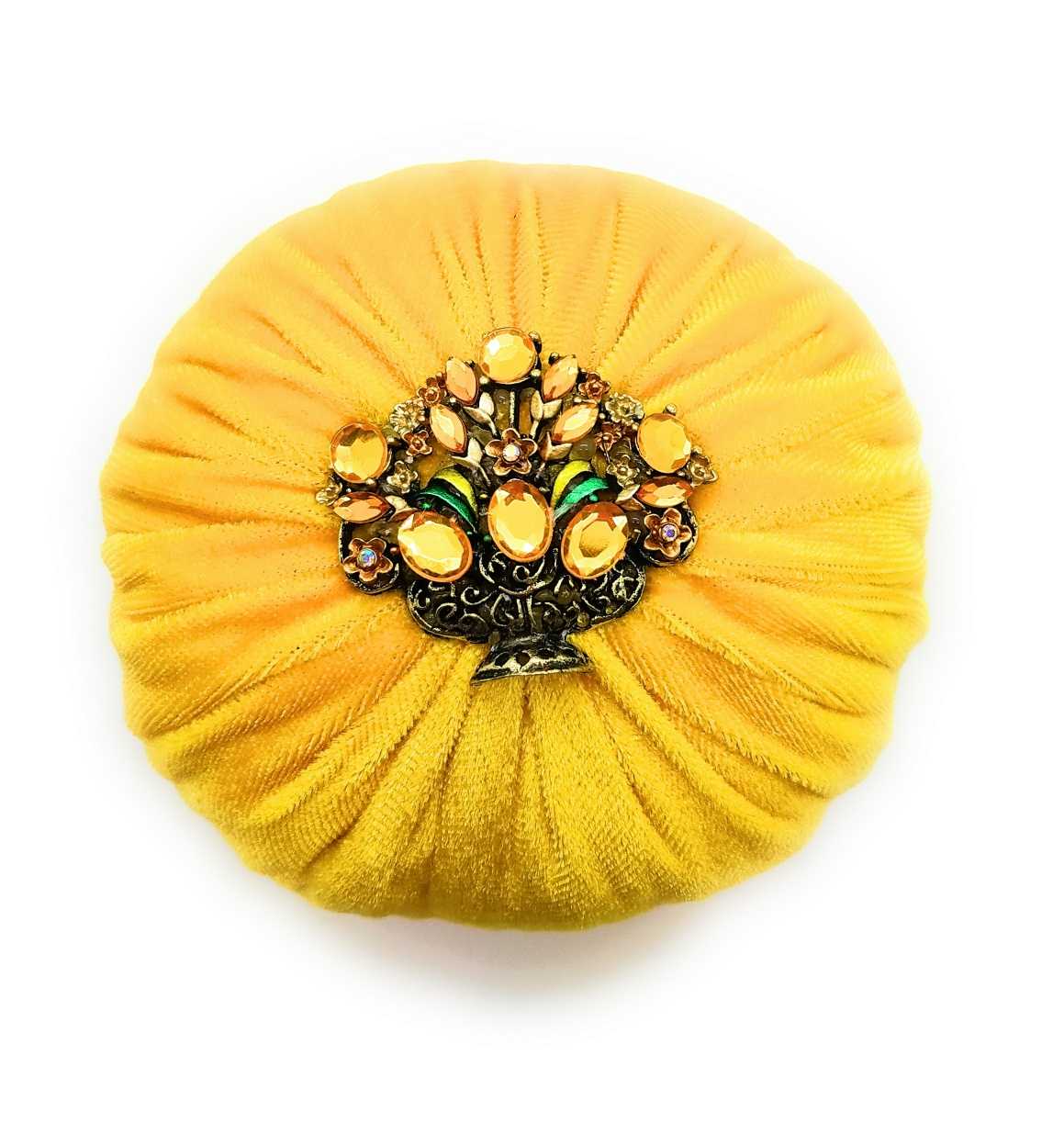 4" Yellow Emery Pincushion Emery Pincushions, Pincushion Fillings