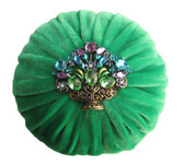 4" Kelly Green Green Emery Pincushion | Emery Pincushions, Pincushion Fillings