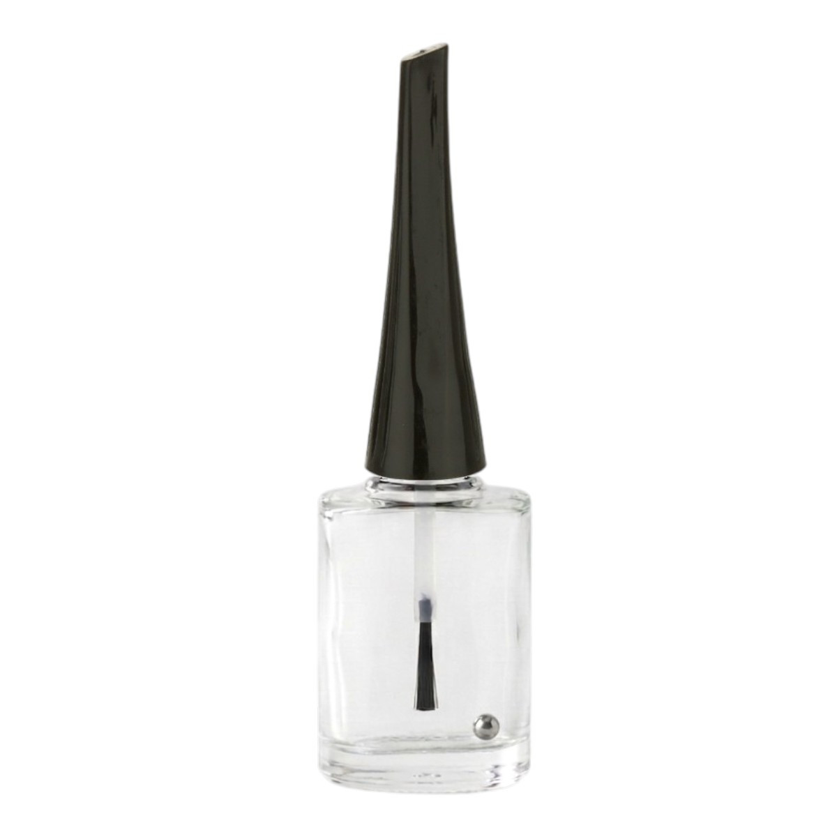 Set of 48 - 15 ml Empty Glass Nail Polish Bottle with Brush, Agitator and Shiny Black Cap