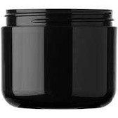 4 oz Black Double Wall Plastic Jar with Lid | Plastic Jars