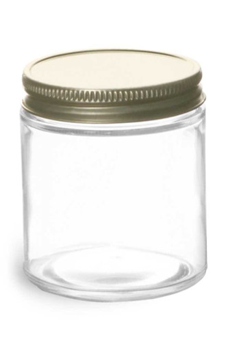 1.25 fl oz Mini Glass Jar with 43CT Thread Lid (37ml)