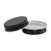 38-400 Black Metal Plastisol Lined Cap