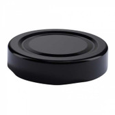 58TW Black Deepskirt Plastisol Lined Lids - 58DWO | Closures, Lids