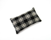 Emery Sand filled Pin Cushion - Black and Off White Plaids | Cotton Emery Pincushions