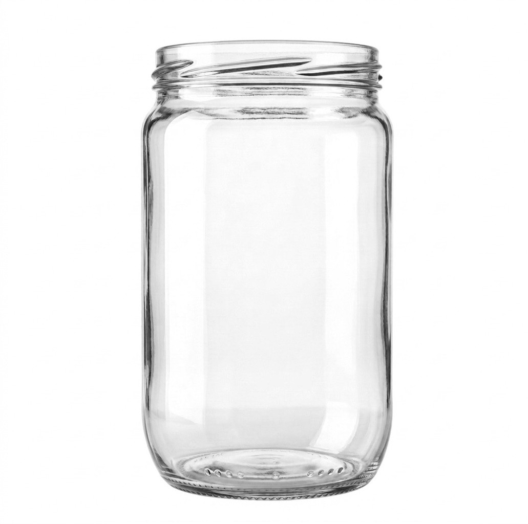 24 fl oz Glass Salsa Jar with Lid - 720ml - Made in France