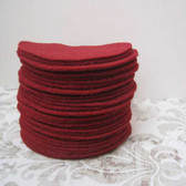 Burgundy Felt Circles | Fabric, Fabric Circles