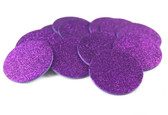 Purple Glitter Adhesive Foam Circles | Labels and Seals