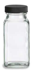 China Wholesale 4oz 6oz 8oz Clear Square Glass Spice Jar For Salt