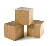 1" Wooden Cubes (40 pcs) - Wooden Blocks | 3D Wood Craft Parts