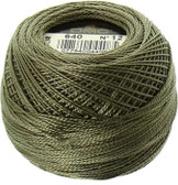 DMC Perle Cotton Thread Ball | Size 12 | 640 Very Dark Beige Gray | Size 12
