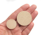 25 pcs Wooden Circle Cutout Shapes | Crafts Supplies, Sewing Notions