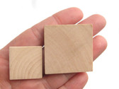 25 pcs Wooden Square Cutout Shapes | Beading & Jewelry Making