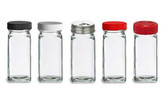 4 oz Glass French Square Spice Jar with Shaker and Your choice of Lid | Jars