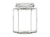 9 oz Hexagon Glass Jar with Lid (270 ml) | Jars