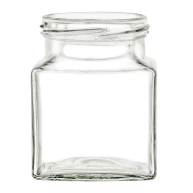 【お気にいる】 8-oz-Cube-Square-Glass-Jar- テープ・マスキングテープ
