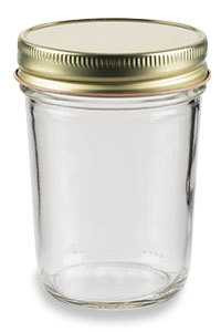 4 oz Mason Glass Jar with Lid - Choose from Flat, Safety Button, Straw  Hole, Daisy Cut