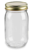 16 oz Mason Glass Jar with your choice of lid - Pint - Made In USA | Jars